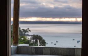 Panoramic Suite Hydromassage Balcony Sea view and sunset of Pousada Natureza Morro de São Paulo 
