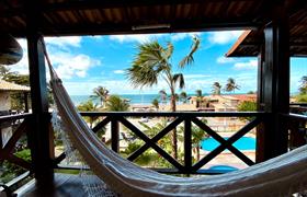 Acomodação  com Varanda Vista Mar do Pousada Catavento - Ceará
