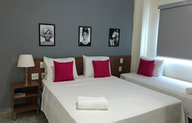 Cama casal Queen  + 1 cama solteiro do Hotel Flor de Minas