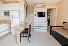 Apto 1 dormitório vista mar