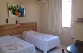 Quarto com 2 Camas de Solteiro do Infinity Pousada