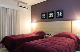 Quarto Luxo com 2 Camas de Solteiro do The World Indaiatuba