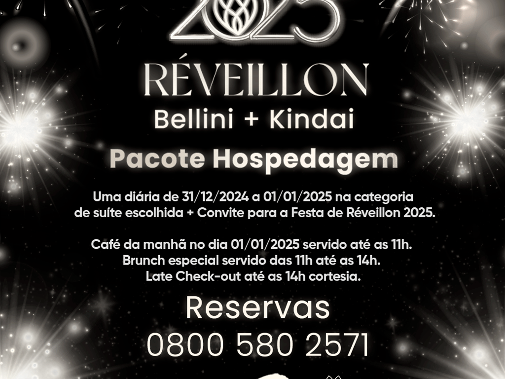 Pacote Réveillon Bellini+Kindai