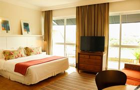 Suite con balcón de Vitória Concept Campinas