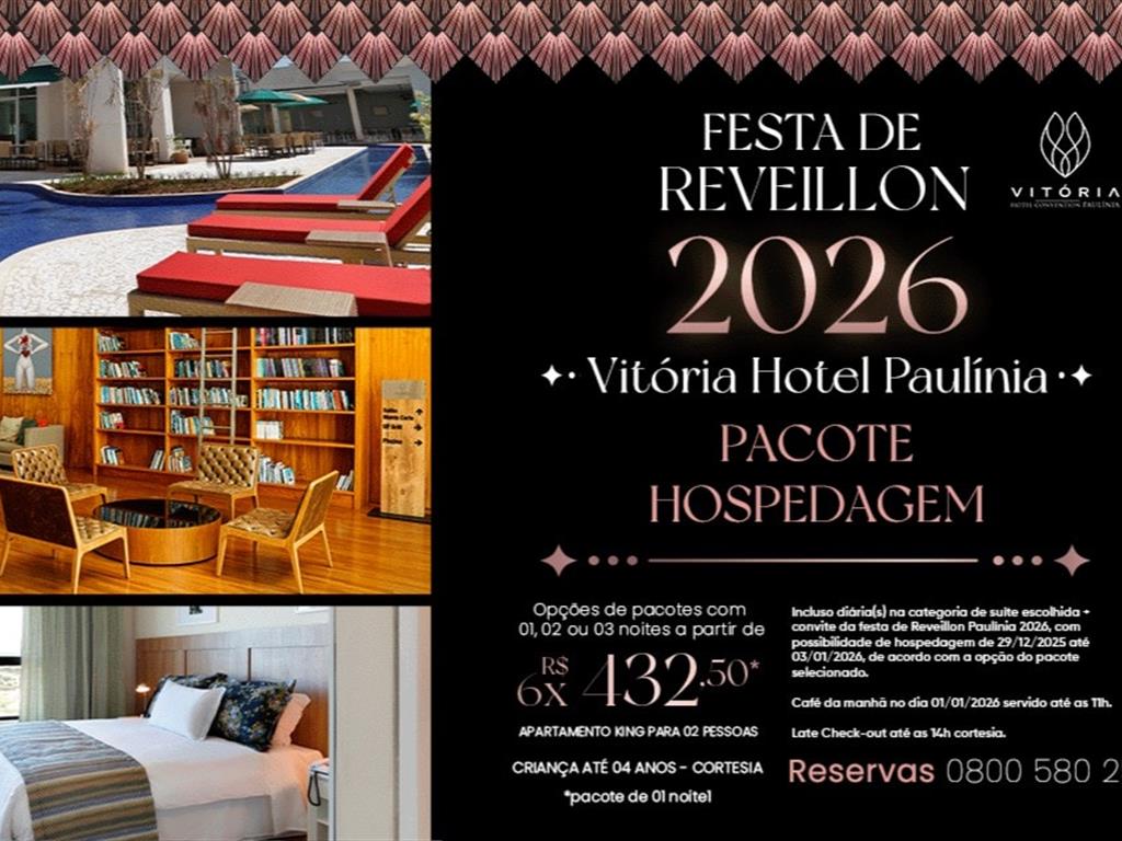 Pacote Réveillon (2 noites) - Paulínia