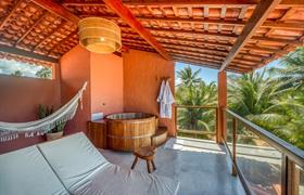 Suíte Vista Mar Deluxe com Ofurô do Pousada Rota Ecológica