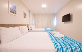 Standard Family Qtp - 2 camas de casal + 1 cama de solteiro do Acqua Inn