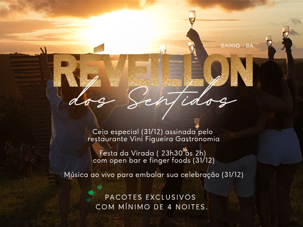 Réveillon dos sentidos no paraíso!