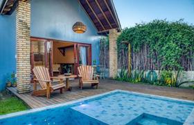 Bangalô Jardins de Bali com piscina privativa ( vista jardim ) do Villa Pantai Boutique Hotel Maragogi