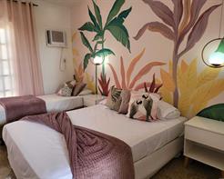 Quarto Triplo com Varanda - cama casal + 1 cama twin