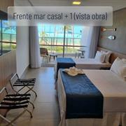 Frente mar- 1 cama casal e 1 solteiro - Vista obra