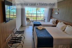 Frente mar- 1 cama casal e 1 solteiro - Vista obra