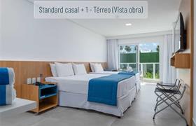 Estándar 1 cama doble y 1 cama individual (Vista de la construcción) de Maragogi Brisa Exclusive Hotel