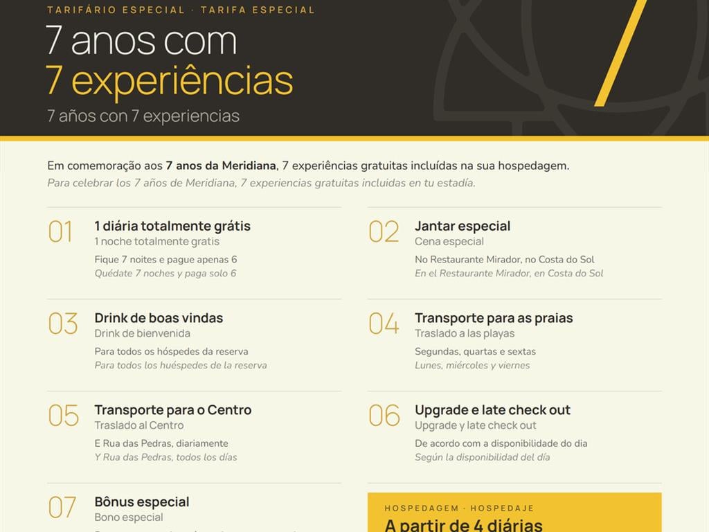 7 Anos com 7 Experiencias Meridiana