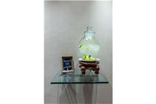 Água saborizada na recepção