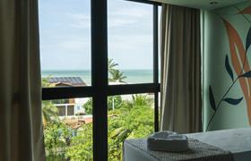 Apartamento Luxo Triplo com Vista Mar do Pousada Amada Terra