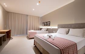 Superior Lateral Mar 1 Casal + 1 Solteiro do Maceio Mar Resort All Inclusive
