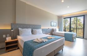 Superior 1 Casal + 1 Solteiro do Maceio Mar Resort All Inclusive