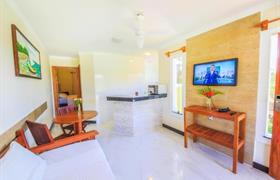 Flat com 1 quarto e sala do Vila Miola Hotel