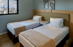 Superior Duas Camas do Rio Hotel by Bourbon Batel | Curitiba