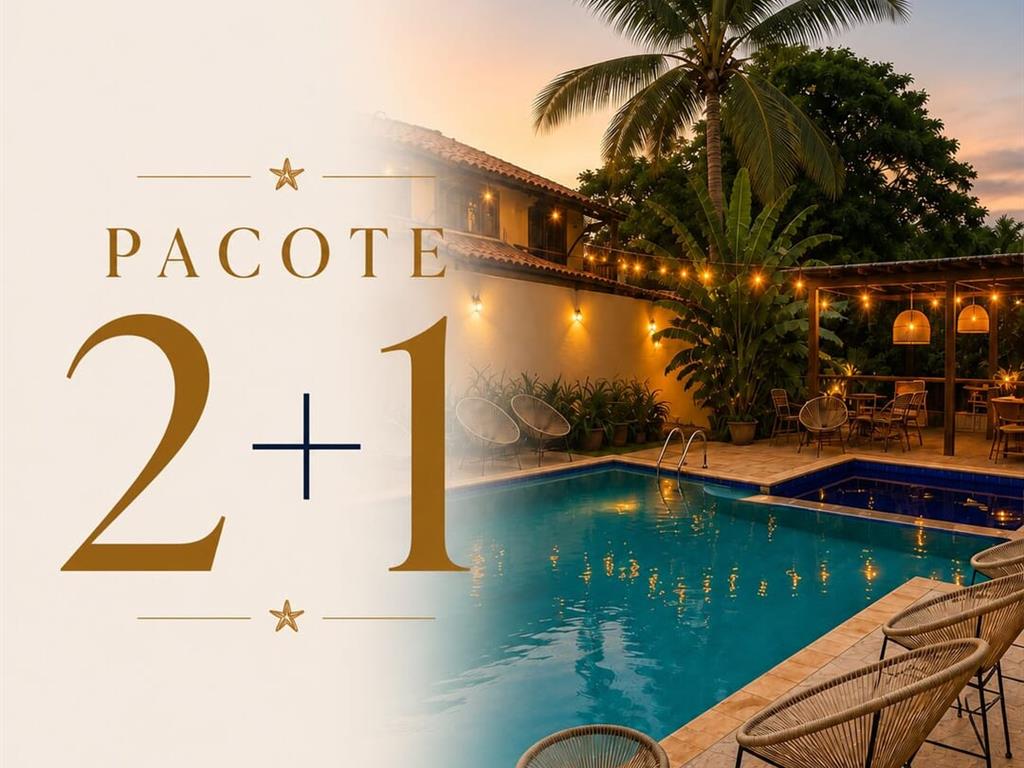 Pacote 2+1 - A terceira noite é Grátis!