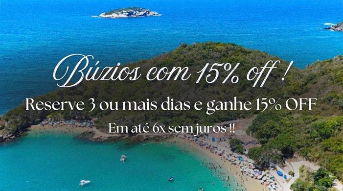 Fevereiro, março e Abril 15% OFF
