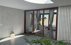 Quarto Duplo Deluxe com Varanda Vista do Mar 47 - Muirapiranga (Q8) do Pousada Mestizo
