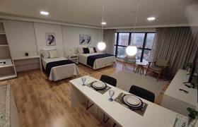 Quarto Triplo Deluxe do Hotel Flat Afonso Pena by FGibran