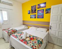 Quarto Quadruplo - CAMA CASAL + AUXILIAR + CAMA SOLTEIRO