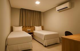 Quarto Grande com 2 Camas de Solteiro do Hotel Solar Paulista