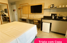 Quarto Triplo com Copa do Liiv Mar Natal Ponta Negra
