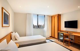 LUXO COM 2 CAMAS DE SOLTEIRO do Windsor Guanabara Hotel