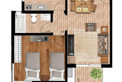 Apartamento superior (Twin)