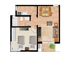 Apartamento superior (Twin)
