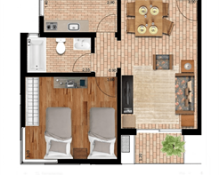 Apartamento superior (Twin)