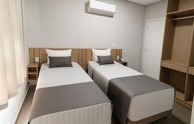 Quarto Duplo Duas Camas do Hotel Solar Bela Vista