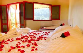 Quarto Duplo com Banheira de Hidromassagem do Pousada Vista da Serra Monte Verde
