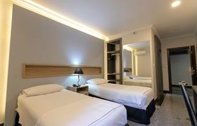 Studio Twin do Da Vinci Hotel & Conventions by Easy Hotéis