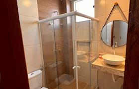 Quarto Duplo com Varanda Interna do Pousada Areia dos Anjos