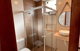 Quarto Triplo com Varanda Interna do Pousada Areia dos Anjos