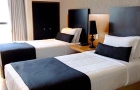 Luxo Twin do Slaviero Hotel Curitiba Batel