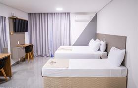 Triple Queen estándar con cama adicional de Slim Hotel Neo São Bernardo do Campo