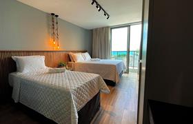 QUARTO TRIPLO do W TAMBAÚ APART HOTEL