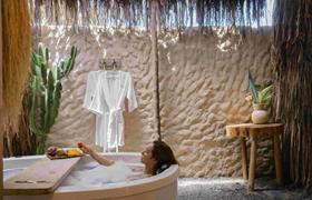 Suíte com Banheira de Hidromassagem do Pousada Villa Cacau Trancoso