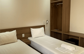 Quarto com 2 Camas de Solteiro e Frigobar do Hotel Astoria Palmas