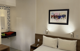 Quarto Duplo com Frigobar do Hotel Astoria Palmas