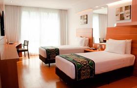 SUPÉRIEUR 2 LITS SIMPLES - VUE MER LATÉRALE de Arena Copacabana Hotel