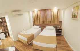 Apartamento Duplo Solteiro do Del Rey Quality Hotel - Foz do Iguaçu