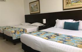 Habitación Cuádruple (Cama doble + 2 individuales) de Hotel San Martin Cartagena 