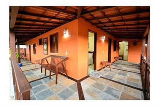 Área externa pousada Jurará